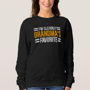 I'm Clearly Grandma's Favourite Grandson Granddaug Sweatshirt