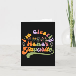 I'm Clearly Nana's Favourite Mothers Day Gifts For Card