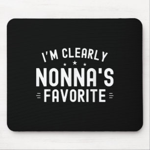 Im Clearly Nonnas Favourite Grandma Grandkids Fami Mouse Mat