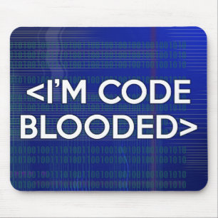 I'M CODE BLOODED MOUSE MAT