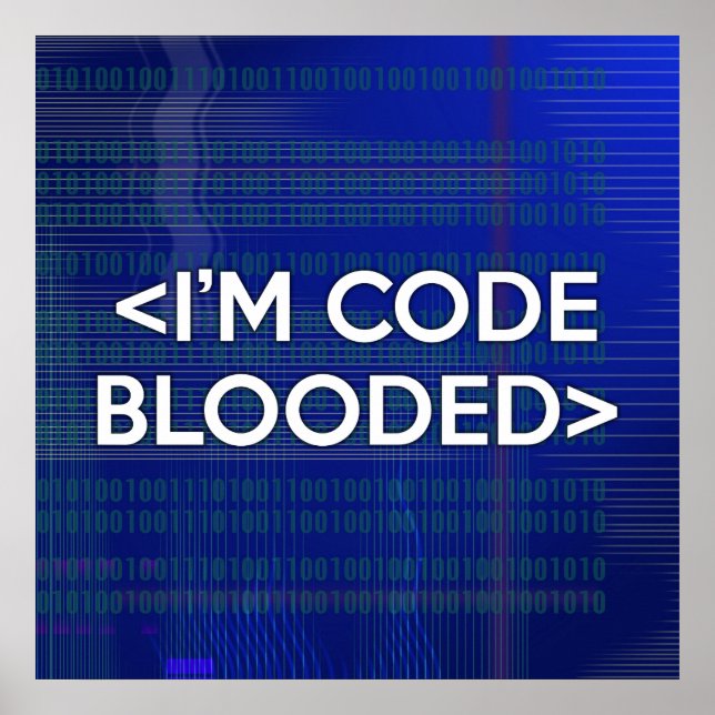 I'M CODE BLOODED POSTER (Front)
