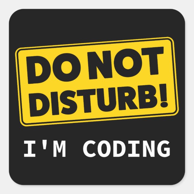 I'm coding square sticker (Front)