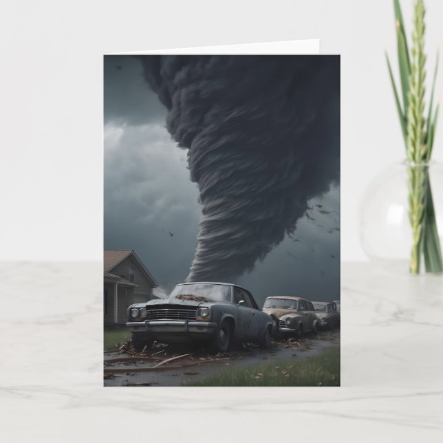 I'M COMING TO TOWN TORNADO CARD (Front)
