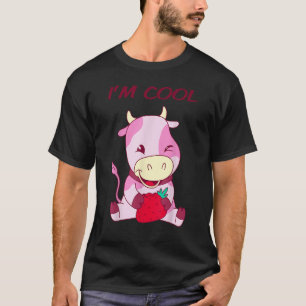 I'M Cool Strawberry  Kids Cow T-Shirt