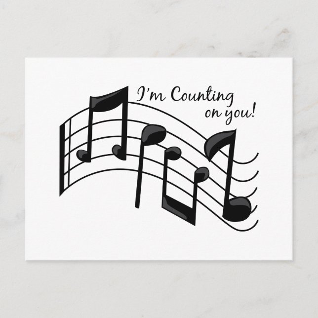 I'm Counting On You! Postcard (Front)