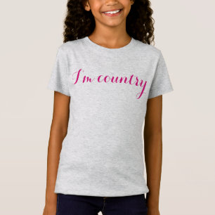 i'm country tshirt pink