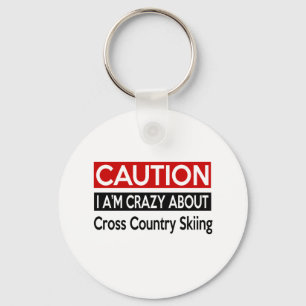 I'M CRAZY ABOUT CROSS COUNTRY SKIING KEY RING