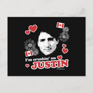 I'm crushin on Justin -.png Postcard