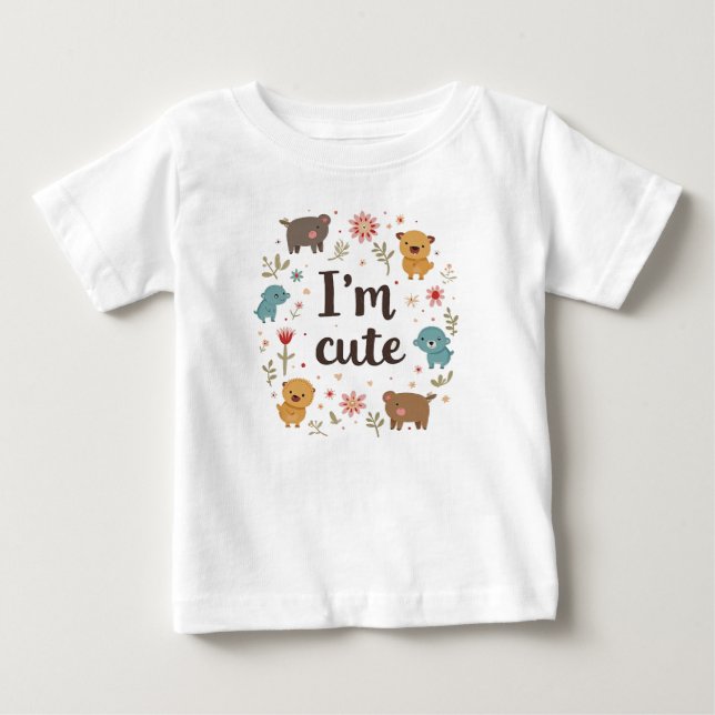 i'm cute baby T-Shirt (Front)