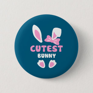 Im Cutest Easter Rabbit Cutest Bunny 6 Cm Round Badge
