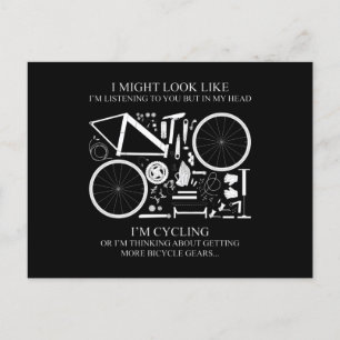 I'm Cycling Or I'm Thinking Gifts For Bike Lovers Postcard