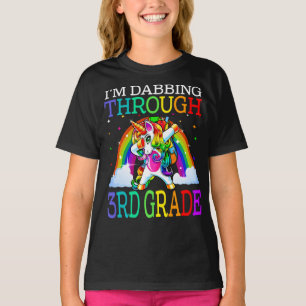 I'm Dabbing Through 3rd Grade Unicorn T-Shirt