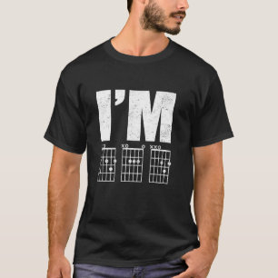 I'm DAD Funny Guitar Chords For Music Lovers Men T-Shirt