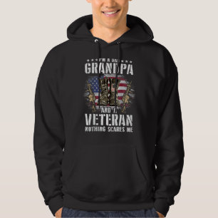 I'm Dad Grandpa And A Veteran Proud Us Veteran Fat Hoodie