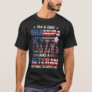 I'm Dad Grandpa And A Veteran Proud Us Veteran Fat T-Shirt