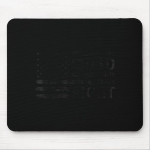 Im Dad Right Black Usa Flag Fathers Day Vintage Mouse Mat