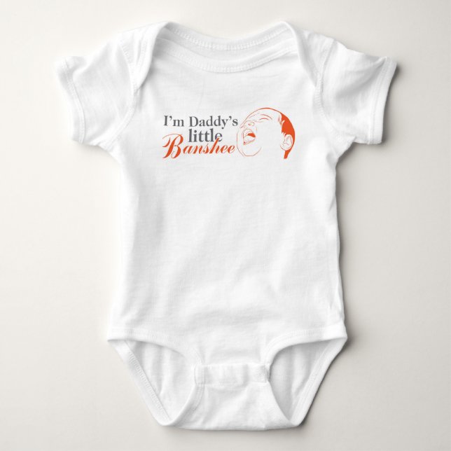 "I'm Daddy's little Banshee" bodysuit for baby (Front)