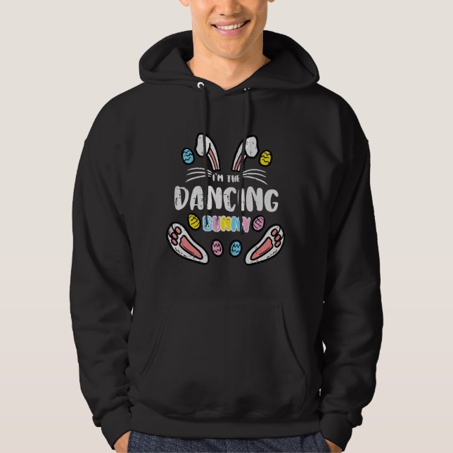 Im Dancing Bunny Easter Matching Family Men Women  Hoodie (Front)