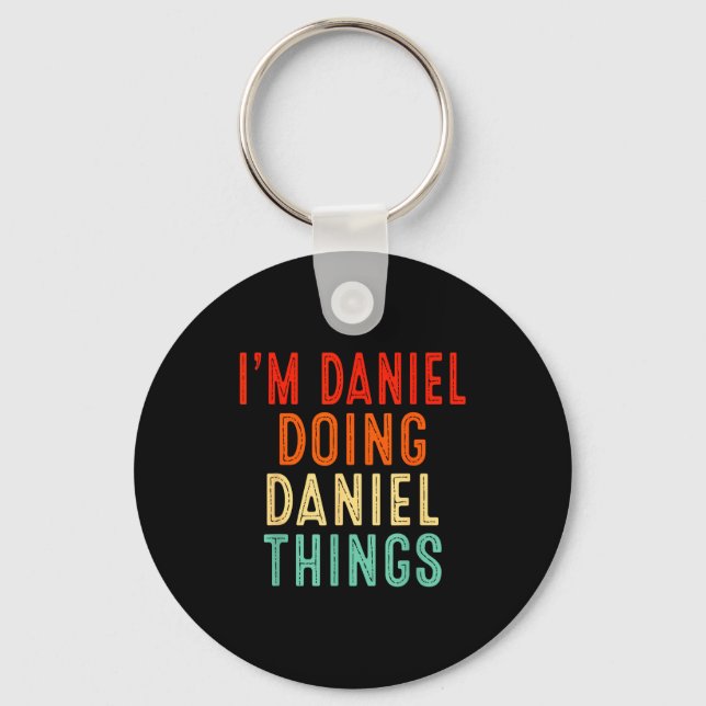I'm Daniel Doing Daniel Things Funny Christmas Ide Key Ring (Front)