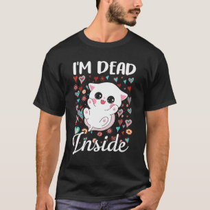 I'm Dead Inside Sarcastic Happy Cat T-Shirt