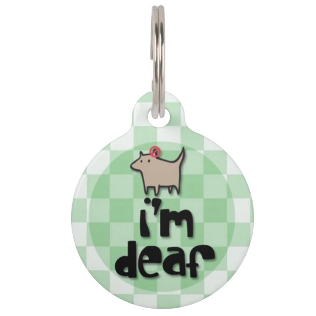 I'm Deaf Pet ID Tag (Front)