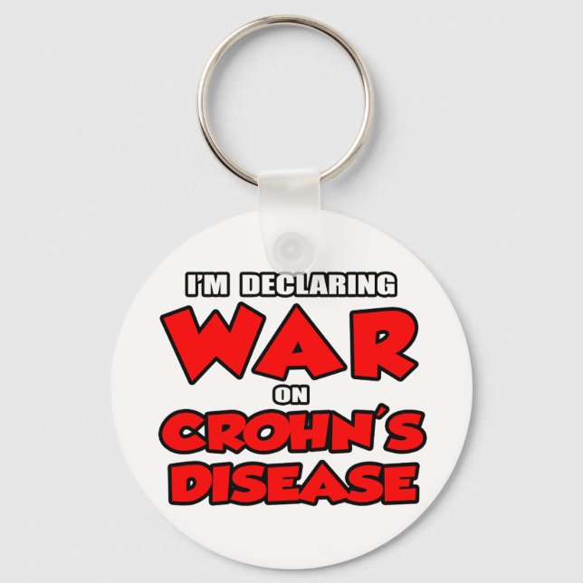 I'm Declaring War on Crohn's Disease Key Ring (Front)