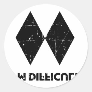 I'm Difficult Funny Double Black Diamonds Ski Snow Classic Round Sticker