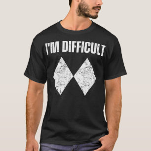 Im Difficult Funny Double Black Ski Snowboard  T-Shirt
