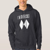 I'm Difficult Skiing Double Diamond Winter Sports Hoodie (Front)