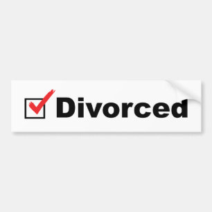 I'm Divorced And Available Bumper Sticker