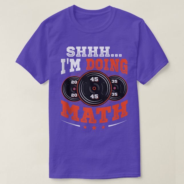I'm Doing Math Weightlifting Gym Workout Tank Top  (Design Front)