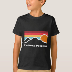 I'm Done Peopling Camping Mountain Climbing Advent T-Shirt