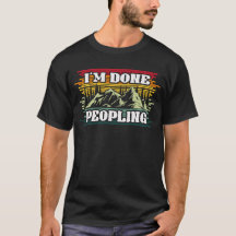 I'm Done Peopling Vintage Sunset Mountain 