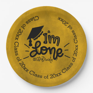 I'm done - Yellow Paper Plate
