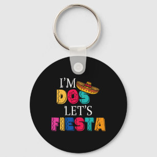 I'm Dos Let's Fiesta Taco Twosday 2nd Birthday 2 Y Key Ring