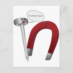 I'm drawn to you. postcard