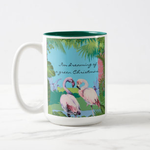 I'm Dreaming of a Green Christmas Personalised Two-Tone Coffee Mug