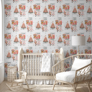 I'm Dreaming of A Pink Christmas-Naughty List-Tree Wallpaper