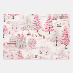 I'm Dreaming of a Pink Christmas Wrapping Paper Sheet