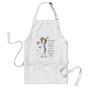 I'm dreaming of a white Christmas, Funny Wine Gift Standard Apron