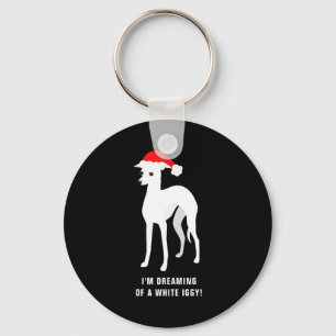 Im Dreaming Of A White Iggy Christmas Key Ring