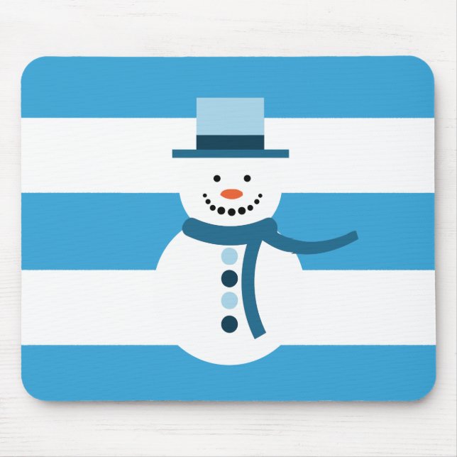 I'm Dreaming Of A White Winter Snowman Mouse Mat (Front)