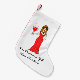 I'm Dreaming Of A Wine Christmas Small Christmas Stocking
