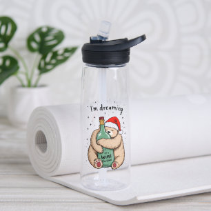 I'm Dreaming of a Wine Christmas  Water Bottle