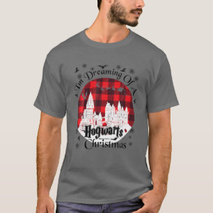 I'm Dreaming Of A Wizards School Christmas Red Buf T-Shirt