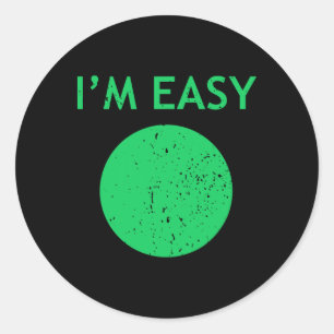 I'm Easy Cool Skiing Stuff For Men Funny Ski Snowb Classic Round Sticker