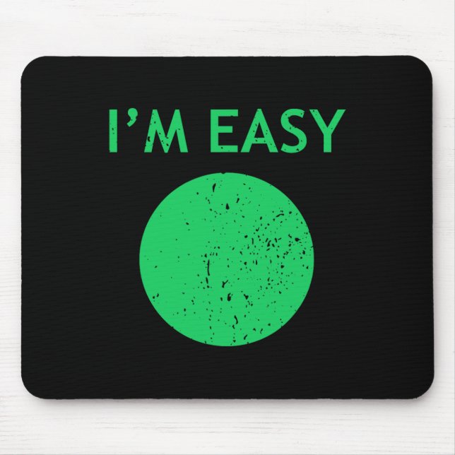I'm Easy Cool Skiing Stuff For Men Funny Ski Snowb Mouse Mat (Front)