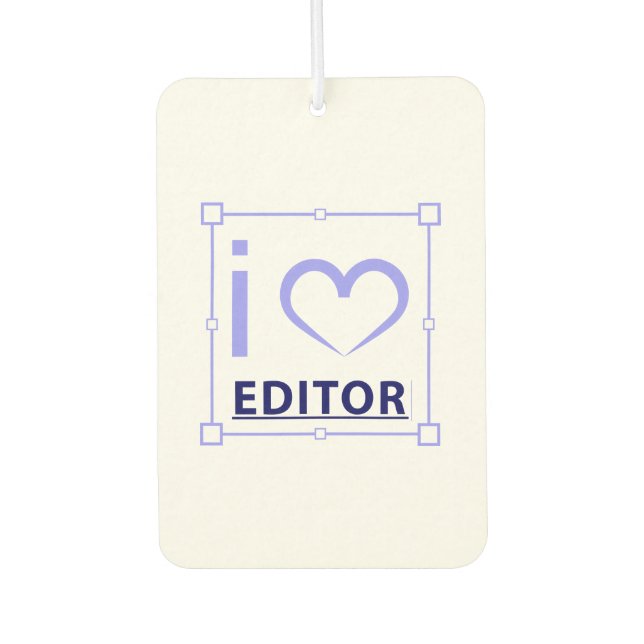 I'm Editor Car Air Freshener (Front)