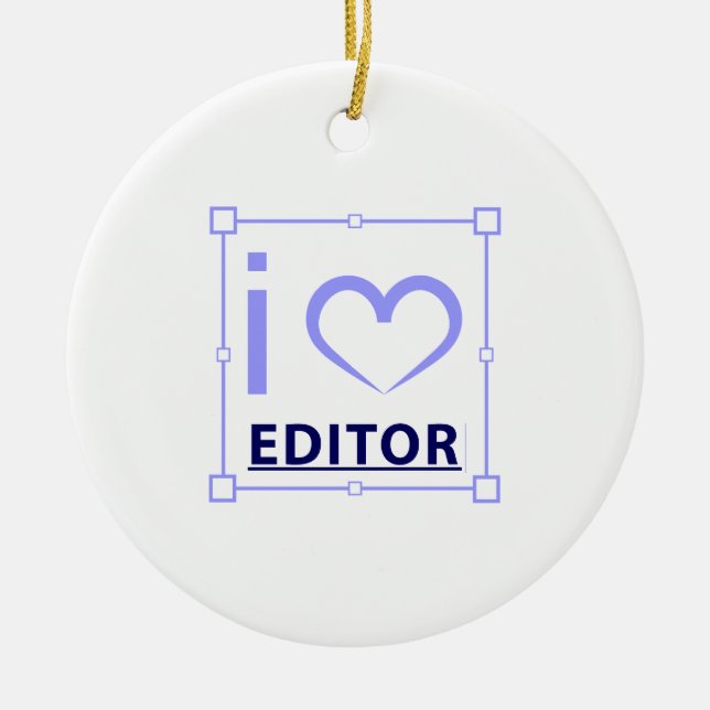 I'm Editor Ceramic Tree Decoration (Front)