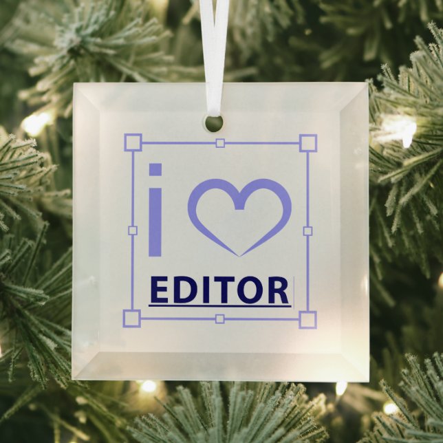 I'm Editor Glass Tree Decoration (Insitu)